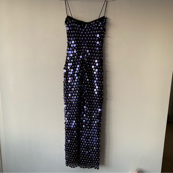 NWT New Arrivals by Ilkyaz Ozel Phoenix Sequin Maxi Gown Dress Paris Minuet - Picture 13 of 17